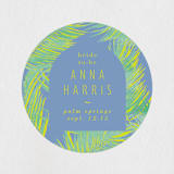 "botanical beach" - Wedding Favor Stickers in Palm by Baumbirdy - Front