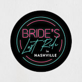 "Neon Lights" - Wedding Favor Stickers in Tuxedo by Jennifer Postorino - Front