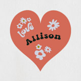 "Wild Child" - Wedding Favor Stickers in Azalea by Jenna Holcomb - Front