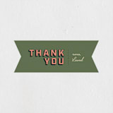 "Camp Bach" - Wedding Favor Stickers in Fern by taylorVdesign - Front