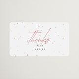 "Champagne Confetti" - Wedding Favor Stickers in Chalk by Angela Thompson - Front