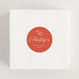 "Coast" - Wedding Favor Stickers in Almond by Melanie Kosuge - In Use