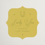"Calia " - Wedding Favor Stickers in Caribbean Citrus by Ani Somi - Front