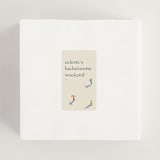 "slope" - Wedding Favor Stickers in Cream by Ellen Schlegelmilch - In Use