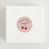 "cherry" - Wedding Favor Stickers in Cherry by Helena Vitto - In Use