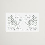 "The Adventure Begins" - Wedding Favor Stickers in Sage by Kiersten Garner - Front