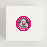"Circlet" - Wedding Favor Stickers in Peony by Ellis - In Use