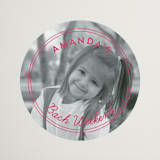 "Bach Party" - Wedding Favor Stickers in Peony by Shirley Lin Schneider - Front