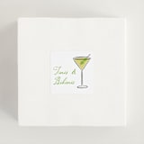 "Martini (add-on)" - Wedding Favor Stickers in Lime by chocomocacino - In Use