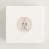 "Sparkling Champagne Tower" - Wedding Favor Stickers in Petal by Jackie Crawford - In Use