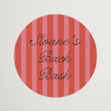 "Lola" - Wedding Favor Stickers in Strawberry by Morgan Kendall - Front
