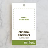 "Portrait" - Wedding Favor Tags in Charcoal by Minted - Front