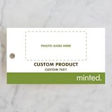 "Landscape" - Wedding Favor Tags in Charcoal by Minted - Front