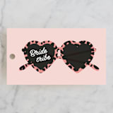 "Bachelorette Sunnies" - Wedding Favor Tags in Rose by Hudson meet Rose - Front