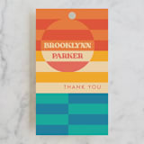 "Beachelorette" - Wedding Favor Tags in Sunset by Jenna Holcomb - Front