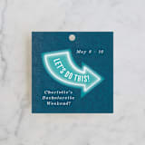 "Vintage Sign" - Wedding Favor Tags in Velvet by Cindy Reynolds - Front