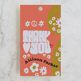 "Wild Child" - Wedding Favor Tags in Azalea by Jenna Holcomb - Front