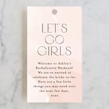 "Rose the Day Away" - Wedding Favor Tags in Blush by Jennifer Postorino - Front