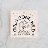 "Girls Gone Wild" - Wedding Favor Tags in Champagne by Kelsey Mucci - Front