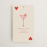 "The Queen" - Wedding Favor Tags in Rose by Jenna Holcomb - Front