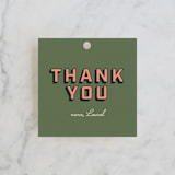 "Camp Bach" - Wedding Favor Tags in Fern by taylorVdesign - Front