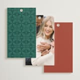 "Getaway" - Wedding Favor Tags in Jade by Jenna Holcomb - Back of Card Options