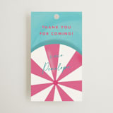 "Poolside" - Wedding Favor Tags in Watermelon Slushie by Cindy Reynolds - Front