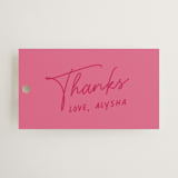 "Pink" - Wedding Favor Tags in Rouge by chocomocacino - Front