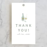 "Beach Bachelorette" - Wedding Favor Tags in Seafoam by Erin Kessler - Front
