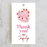 "vintage cake" - Wedding Favor Tags in Rosebud by Cass Loh - Front