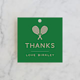 "Love All" - Wedding Favor Tags in Kelly by Jenna Holcomb - Front