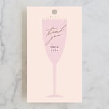"Champagne Celebration" - Wedding Favor Tags in Champagne by Angela Thompson - Front