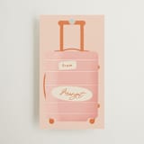 "Boarding" - Wedding Favor Tags in Blush by Gwen Bedat - Front