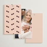 "Boarding" - Wedding Favor Tags in Blush by Gwen Bedat - Back of Card Options