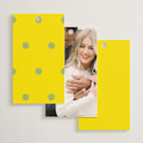 "Bloom" - Wedding Favor Tags in Island Citrus by Morgan Kendall - Back of Card Options