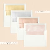 "Whisper" - Bris and Baby Naming Invitations in Blush by Kristie Kern - Envelope Liner Options