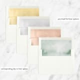 "Simple Foliage" - Bris and Baby Naming Invitations in Mint by Everett Paper Goods - Envelope Liner Options