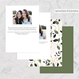 "Bridesmaid Bouquet" - Bridesmaid Cards in Blush by Haley Warner - Back of Card Options