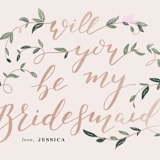 "Vintage Romance" - Bridesmaid Cards in Peonies by Creo Study - Detail