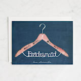 "bridesmaid hanger" - Bridesmaid Cards in Nightfall by Cass Loh - Front