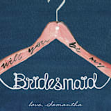 "bridesmaid hanger" - Bridesmaid Cards in Nightfall by Cass Loh - Detail