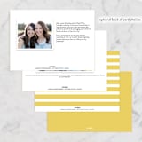 "Bridal Floral" - Bridesmaid Cards in Sunshine by Kampai Designs - Back of Card Options