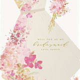 "Floral Dress" - Bridesmaid Cards in Summer by Grace Kreinbrink - Detail