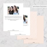 "Simple Chic" - Bridesmaid Cards in Blush by Angela Thompson - Back of Card Options