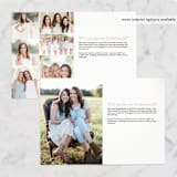 "Simple Chic" - Bridesmaid Cards in Blush by Angela Thompson - Interior Options