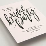 "Best day just got better" - Bridesmaid Cards in Blush by Lea Delaveris - Detail