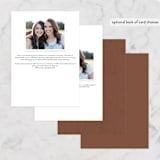 "Patina" - Bridesmaid Cards in Rust by Ekko Studio - Back of Card Options
