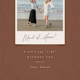 "Patina" - Bridesmaid Cards in Rust by Ekko Studio - Detail