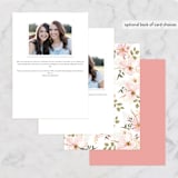 "Floral Arch" - Bridesmaid Cards in Blush by Susan Moyal - Back of Card Options