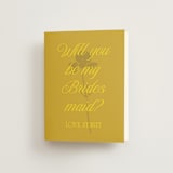 "Bloom" - Bridesmaid Cards in Island Citrus by Morgan Kendall - Front